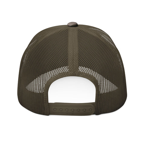 'Raise Tridents Not White Flags' Embroidered Camouflage Trucker Hat