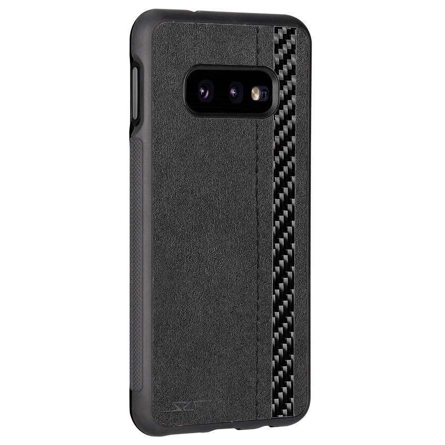 Samsung S10e Alcantara Real Carbon Fiber Case CLASSIC Series by Simply Carbon Fiber