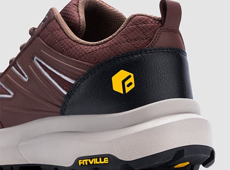 FitVille Men's Low-Top Sturdy Core Hiking Shoes by FitVille
