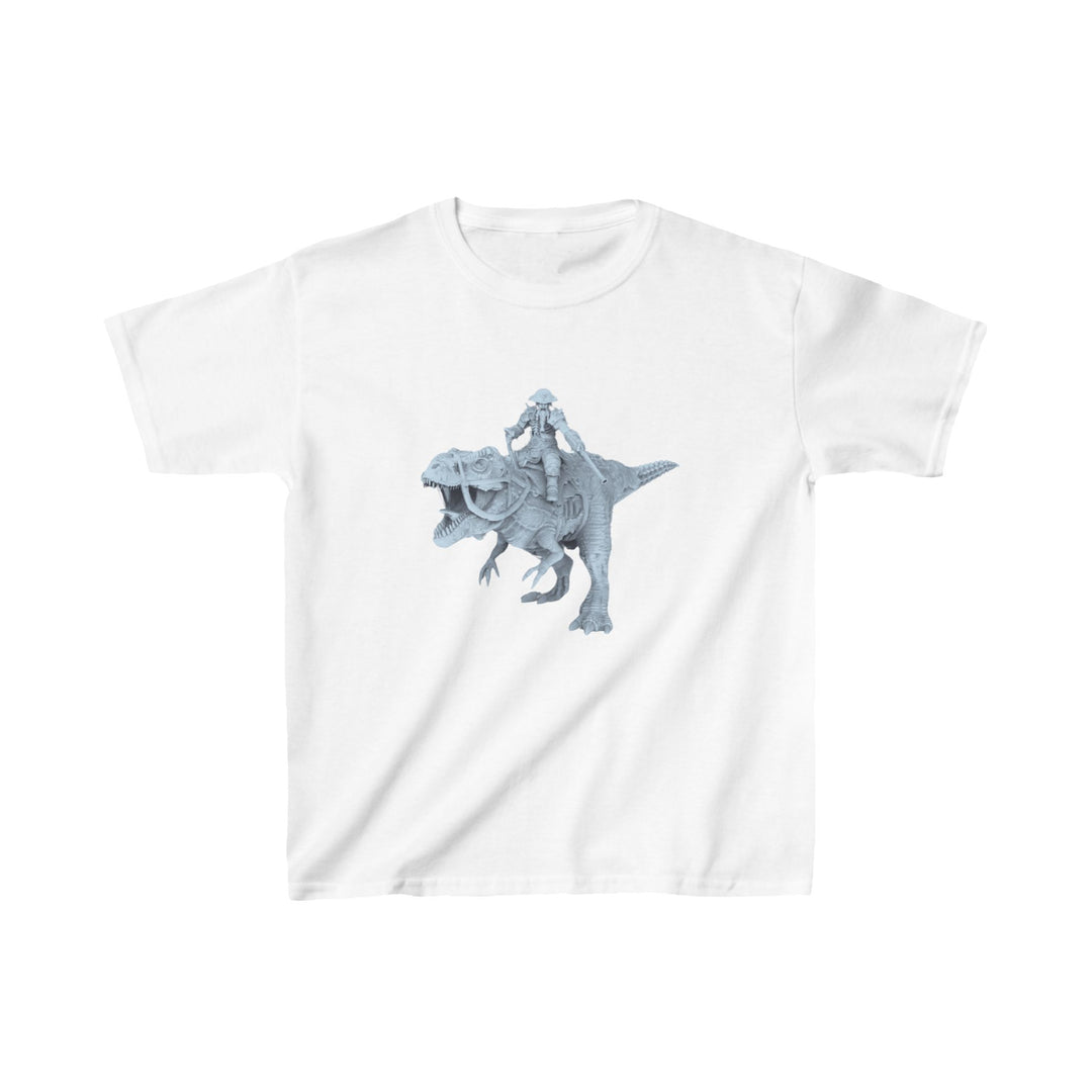 PIRATE RIDES A T-REX KIDS KIDS TEE