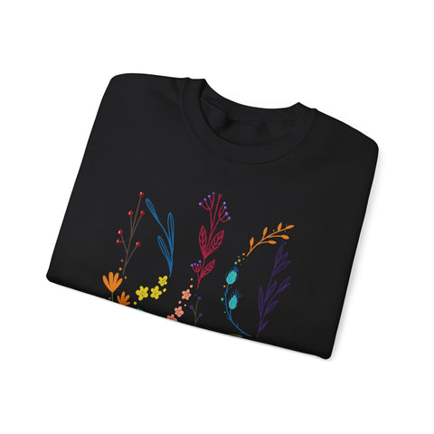 Floral Tryzub Crewneck Sweatshirt