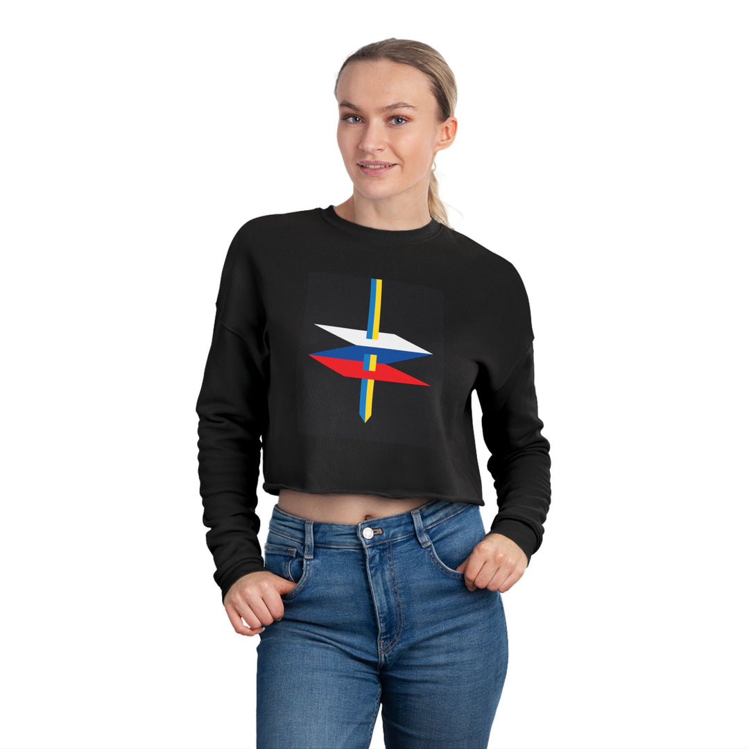 'Live Update' Women's Cropped Sweatshirt