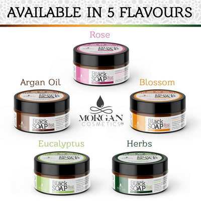Moroccan Black Soap with Argan by Morgan Cosmetics