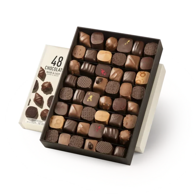 Michel Cluizel 48-Piece Chocolate Bon Bons Gift Box (Mixed) by Bar & Cocoa