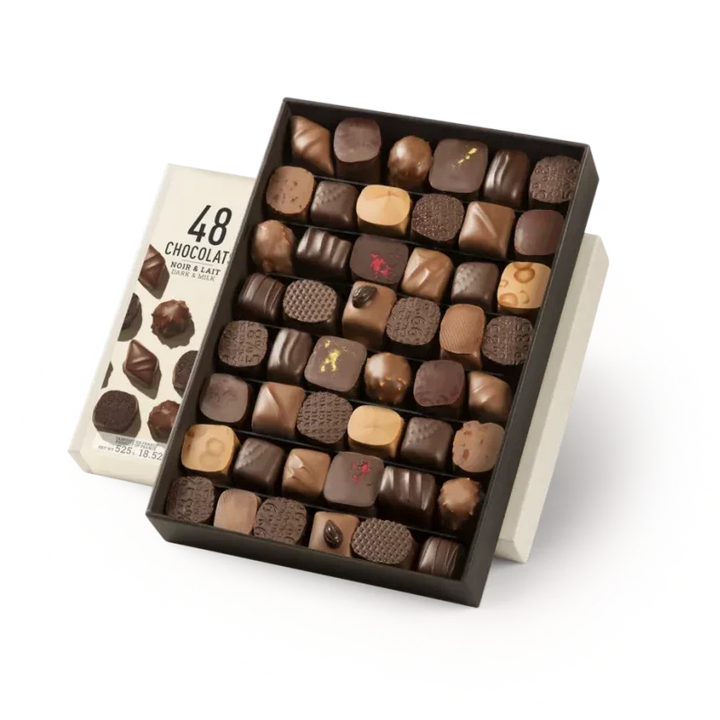 Michel Cluizel 48-Piece Chocolate Bon Bons Gift Box (Mixed) by Bar & Cocoa