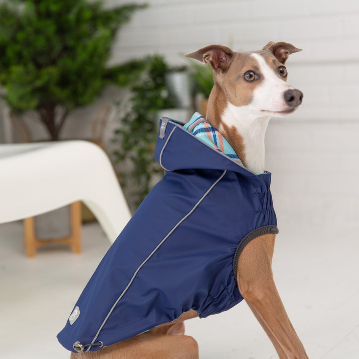 Reversible Elasto-Fit Raincoat - Navy by GF Pet