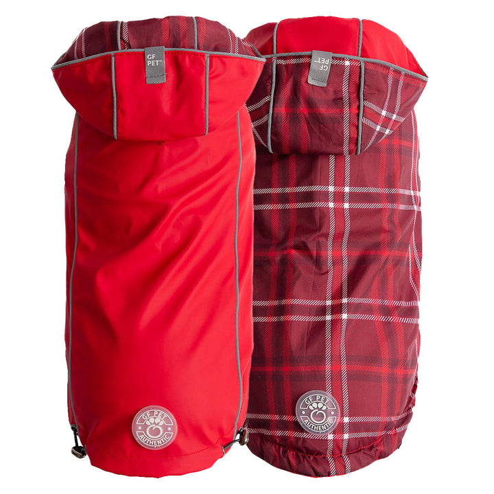 Reversible Elasto-Fit Raincoat - Red by GF Pet