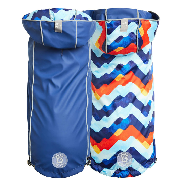 Reversible Elasto-Fit Raincoat - Navy/Navy by GF Pet