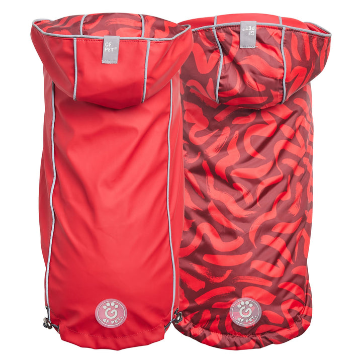 Reversible Elasto-Fit Raincoat - Red/Red by GF Pet