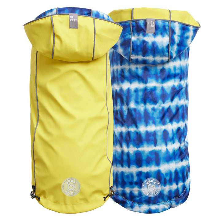 Reversible Elasto-Fit Raincoat - Yellow/Blue by GF Pet