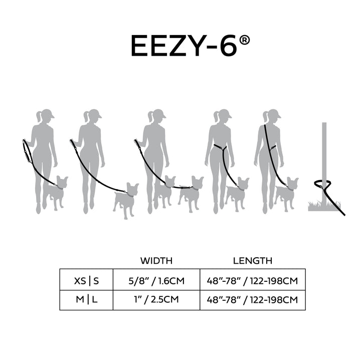 Reflective Leash - EEZY-6 - Red by GF Pet