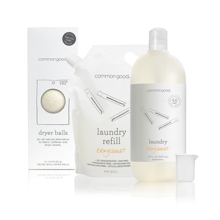 Laundry Plastic Bottle Set by Common Good