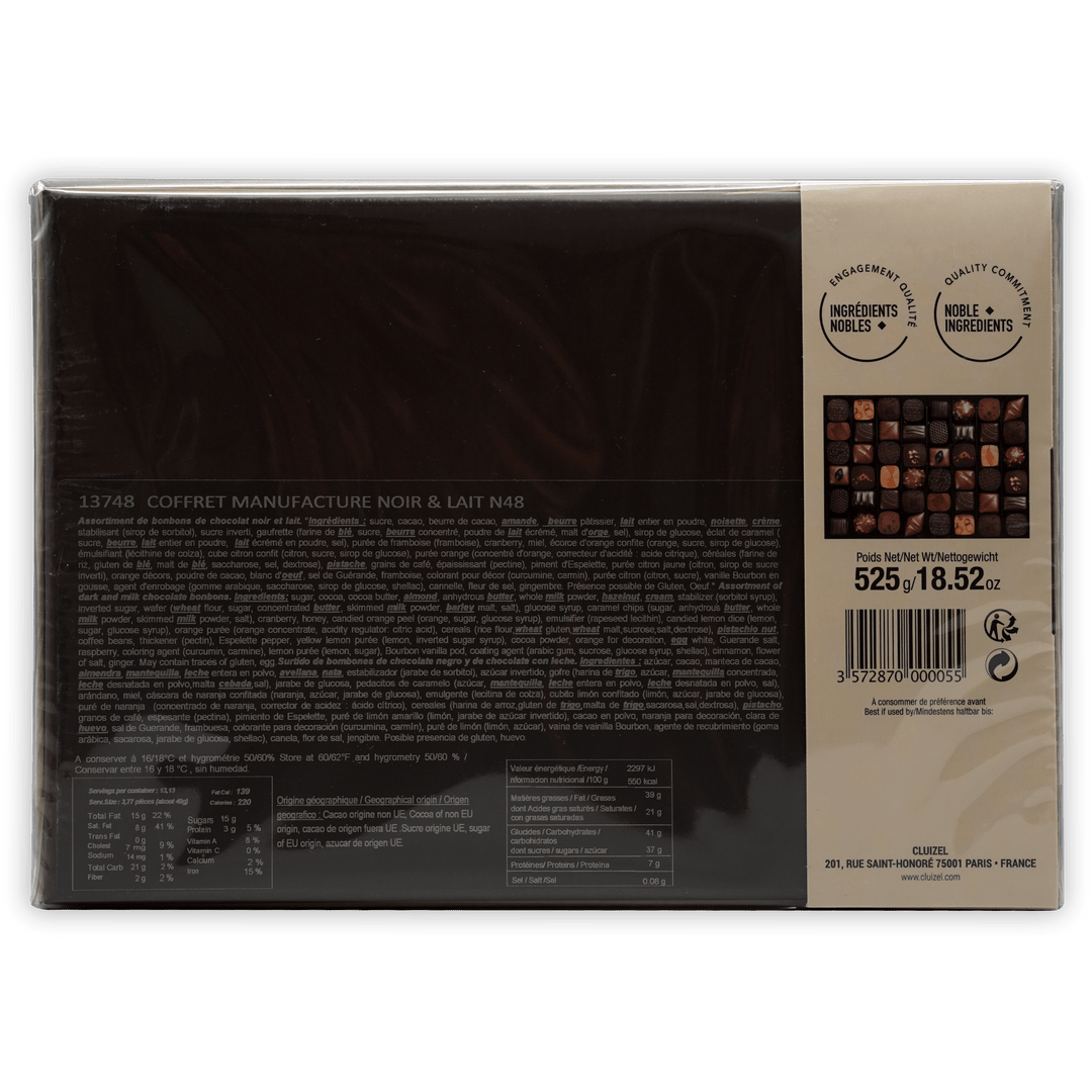 Michel Cluizel 48-Piece Chocolate Bon Bons Gift Box (Mixed) by Bar & Cocoa