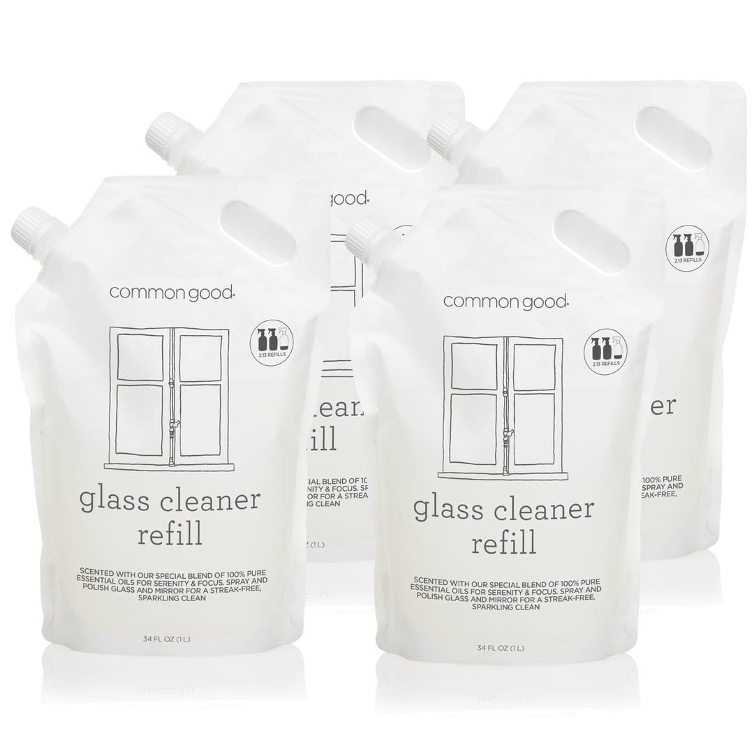 Glass Cleaner Refill Pouch, 34 Fl Oz by Common Good