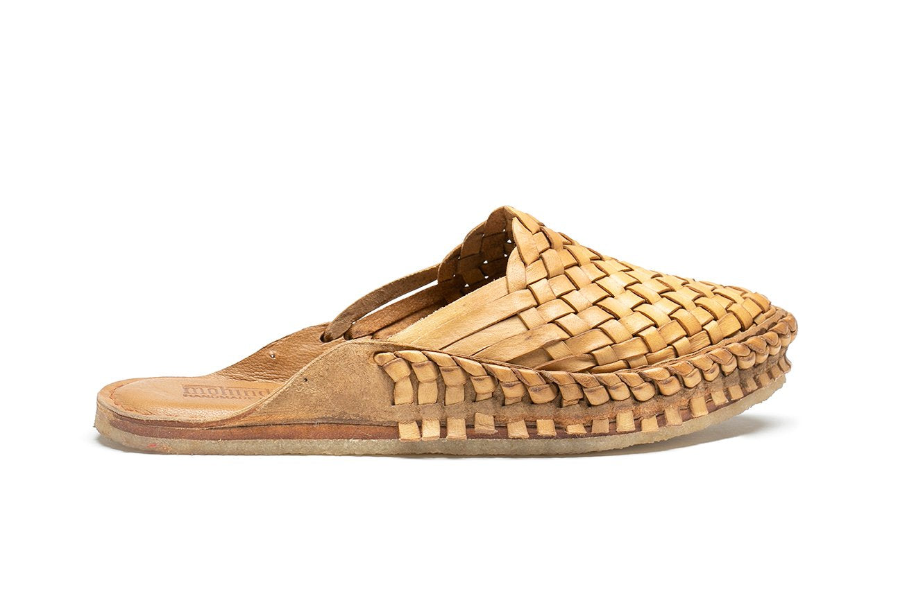 Woven Slide in Honey + No Stripes by Mohinders