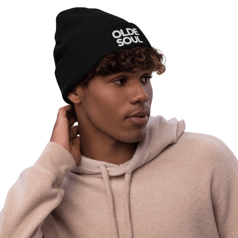 OLDE SOUL RIBBED KNIT BEANIE