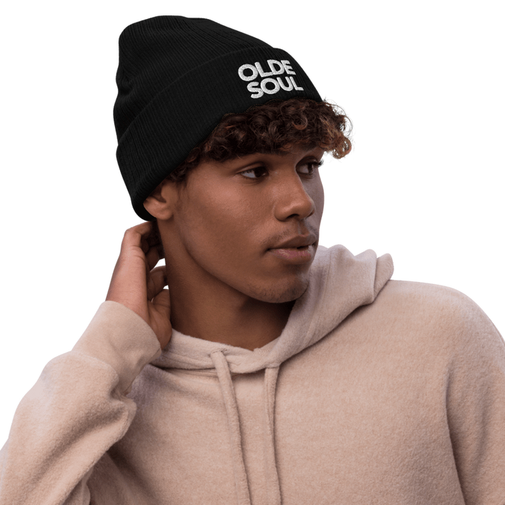 OLDE SOUL RIBBED KNIT BEANIE