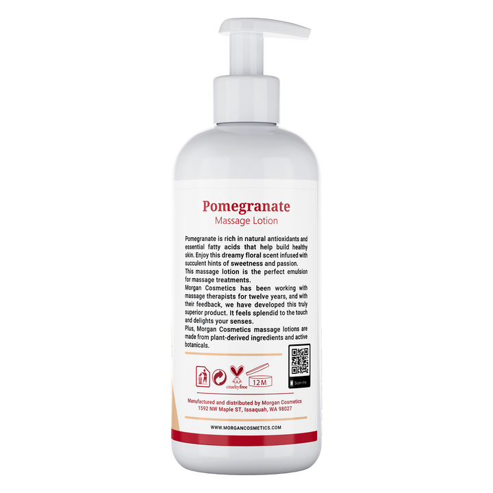 Morgan Cosmetics Massage Lotion Pomegranate 12 oz by Morgan Cosmetics