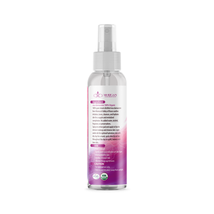 Pure Moroccan Rose Water 4 oz by Morgan Cosmetics