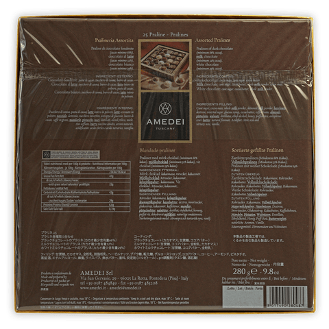 Amedei Pralines Gift Box (25 pcs) by Bar & Cocoa