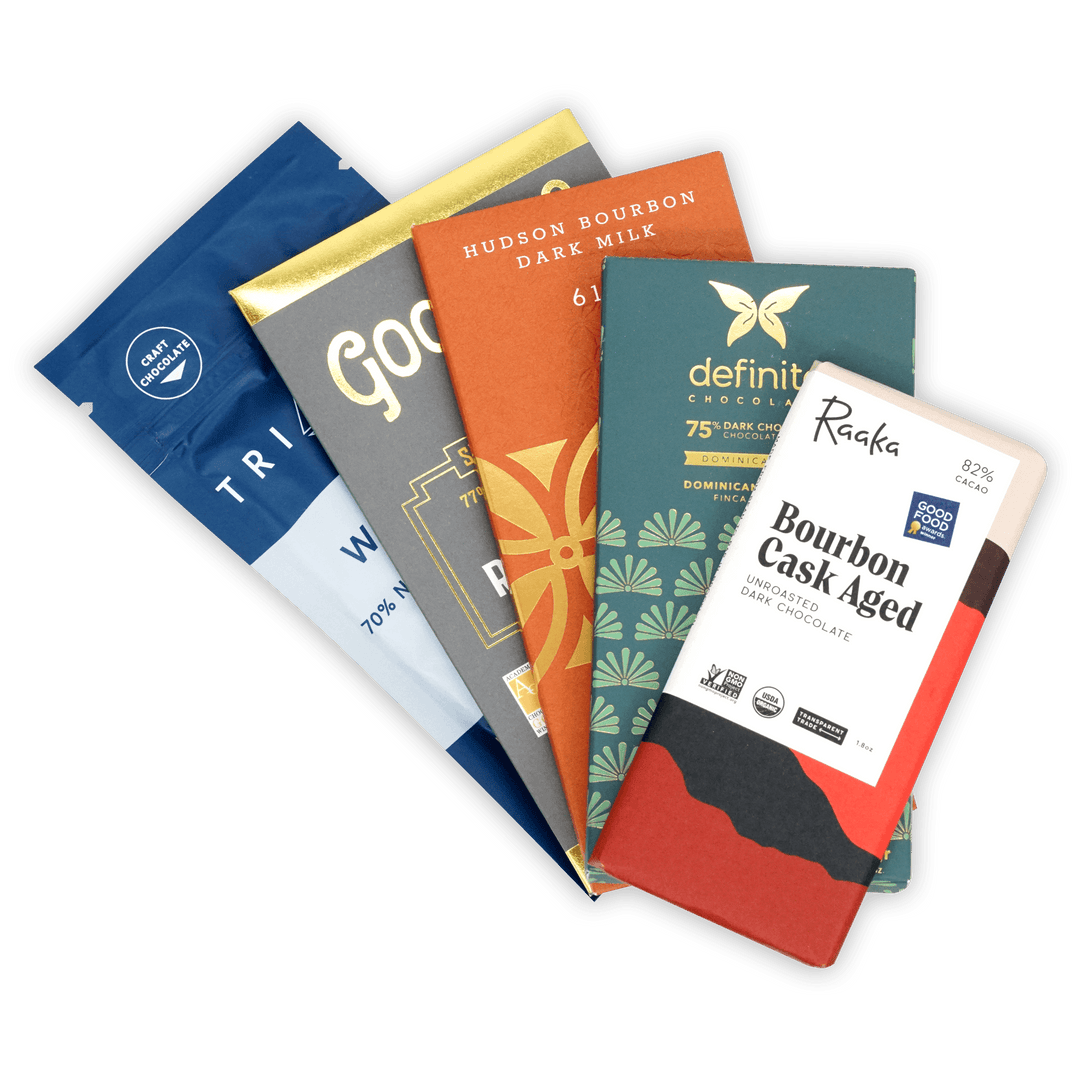 Boozy Chocolate Bars Bundle (5 Bars) by Bar & Cocoa