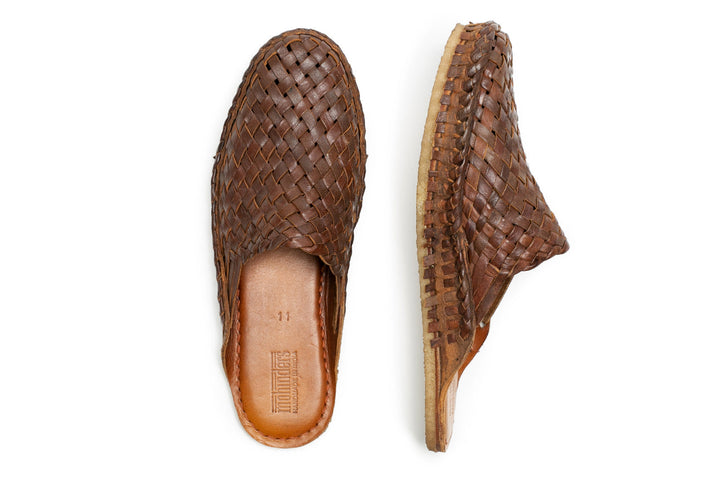 Woven City Slipper in Walnut by Mohinders