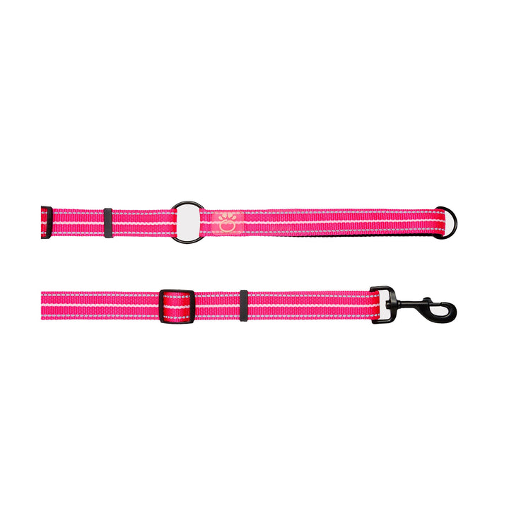 Reflective Leash - EEZY-6 - Neon Pink by GF Pet