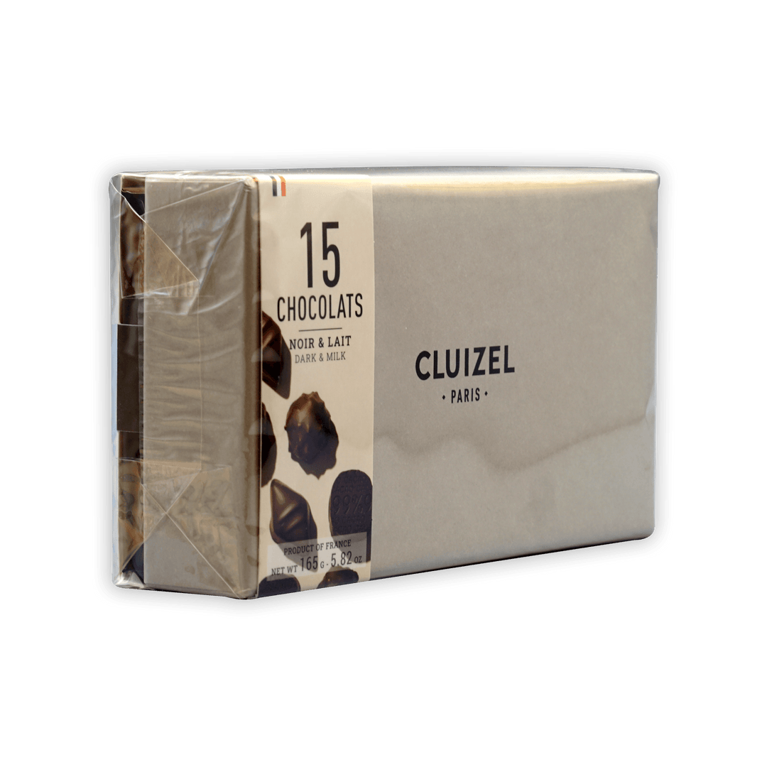 Michel Cluizel 15-Piece Chocolate Bon Bons Gift Box Mixed by Bar & Cocoa