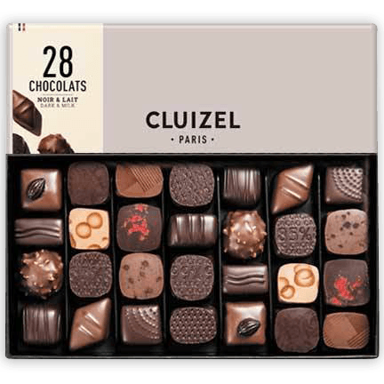 Michel Cluizel 28-Piece Chocolate Bon Bons Gift Box Mixed by Bar & Cocoa