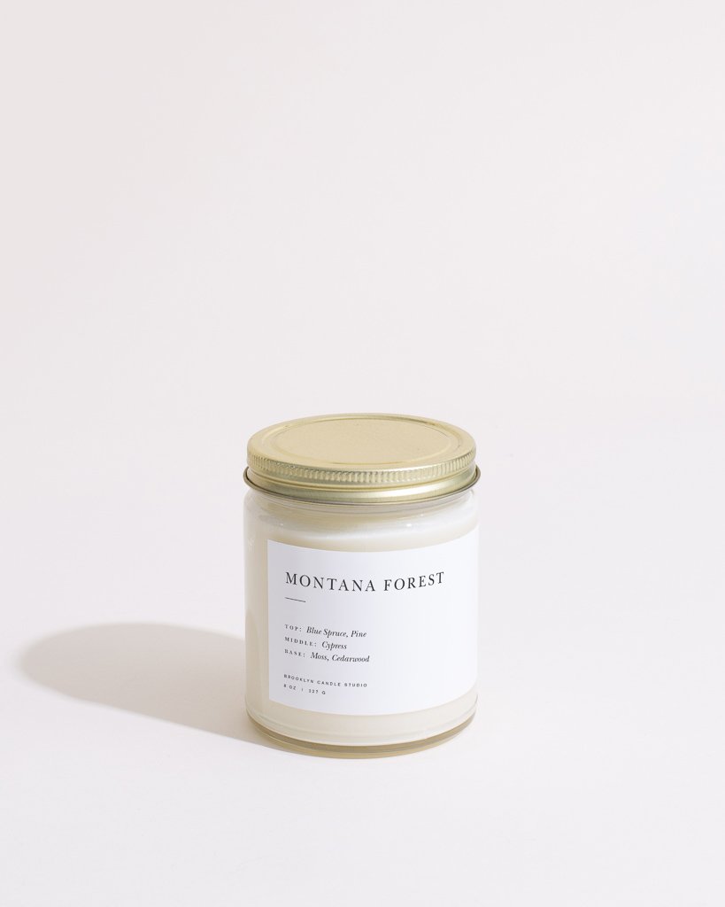 Montana Forest Minimalist Candle by Brooklyn Candle Studio