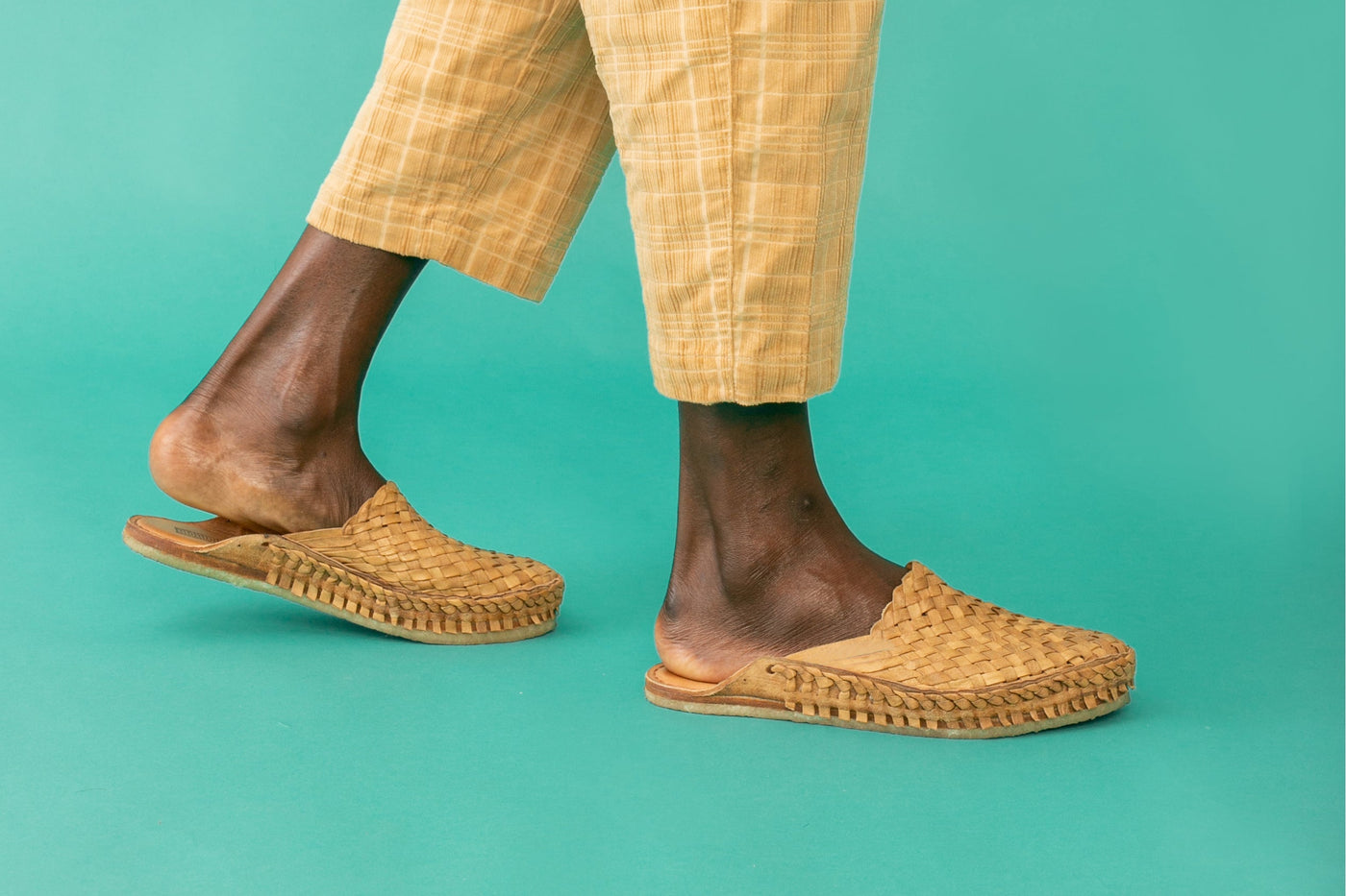Woven City Slipper in Honey + No Stripes by Mohinders