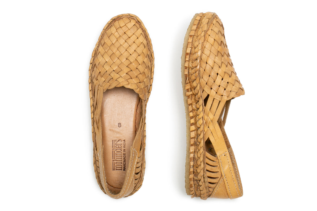 Woven Flat in Honey + No Stripes by Mohinders
