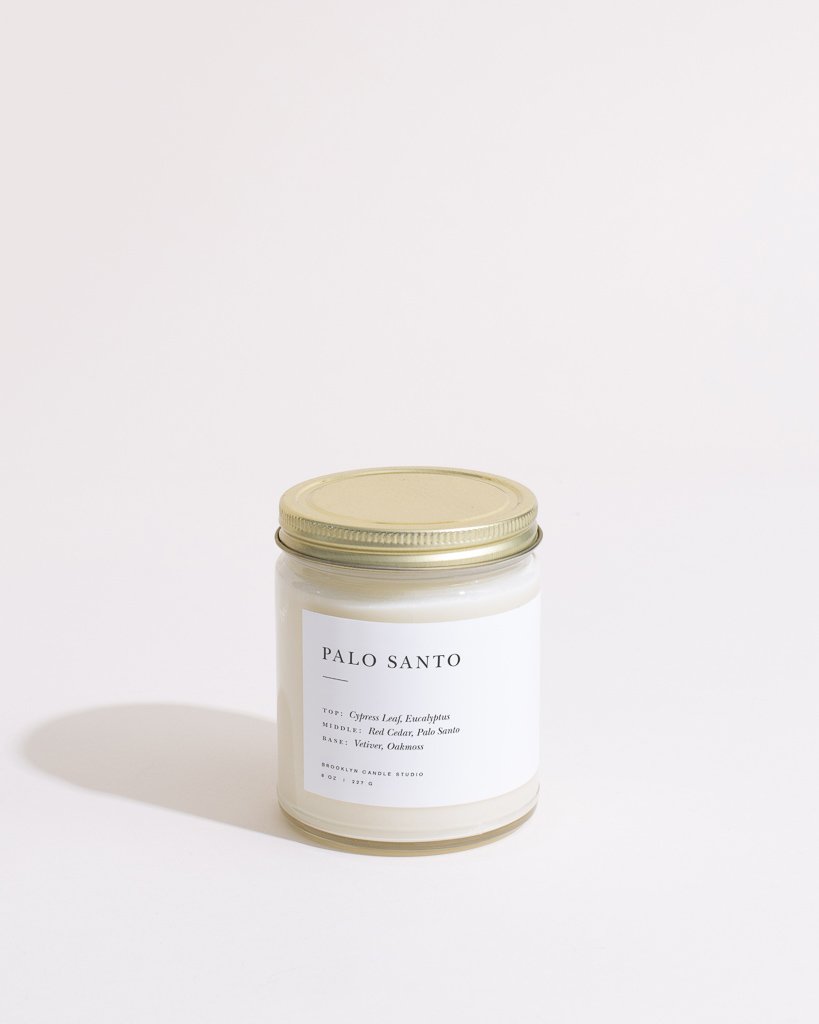 Palo Santo Minimalist Candle by Brooklyn Candle Studio