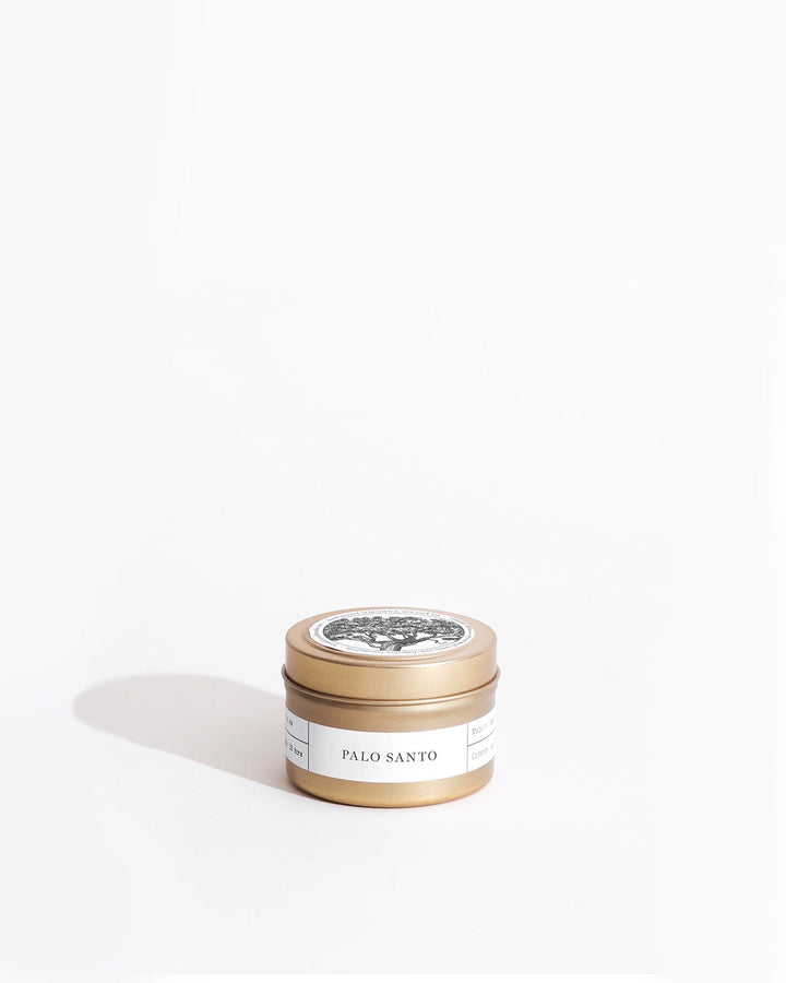 Palo Santo Gold Travel Candle by Brooklyn Candle Studio