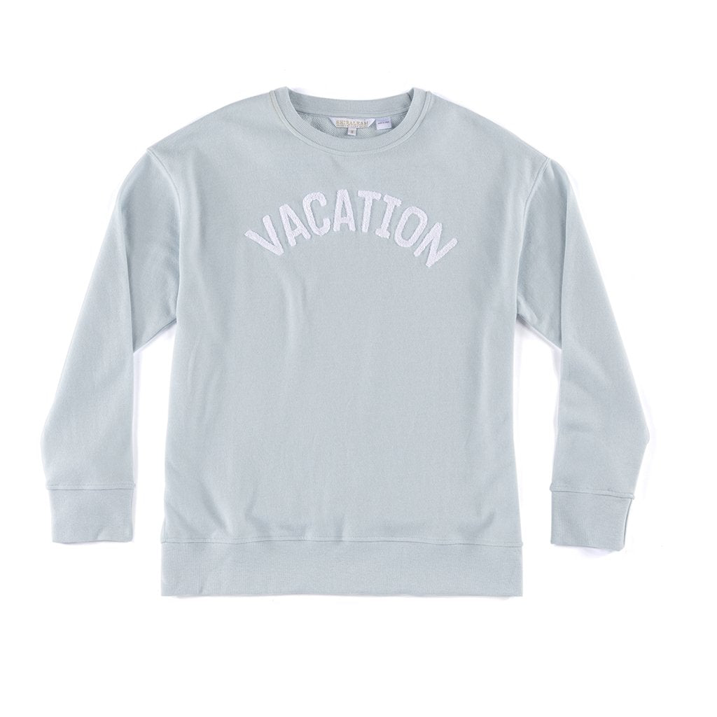 Shiraleah "Vacation" Sweatshirt, Sky by Shiraleah