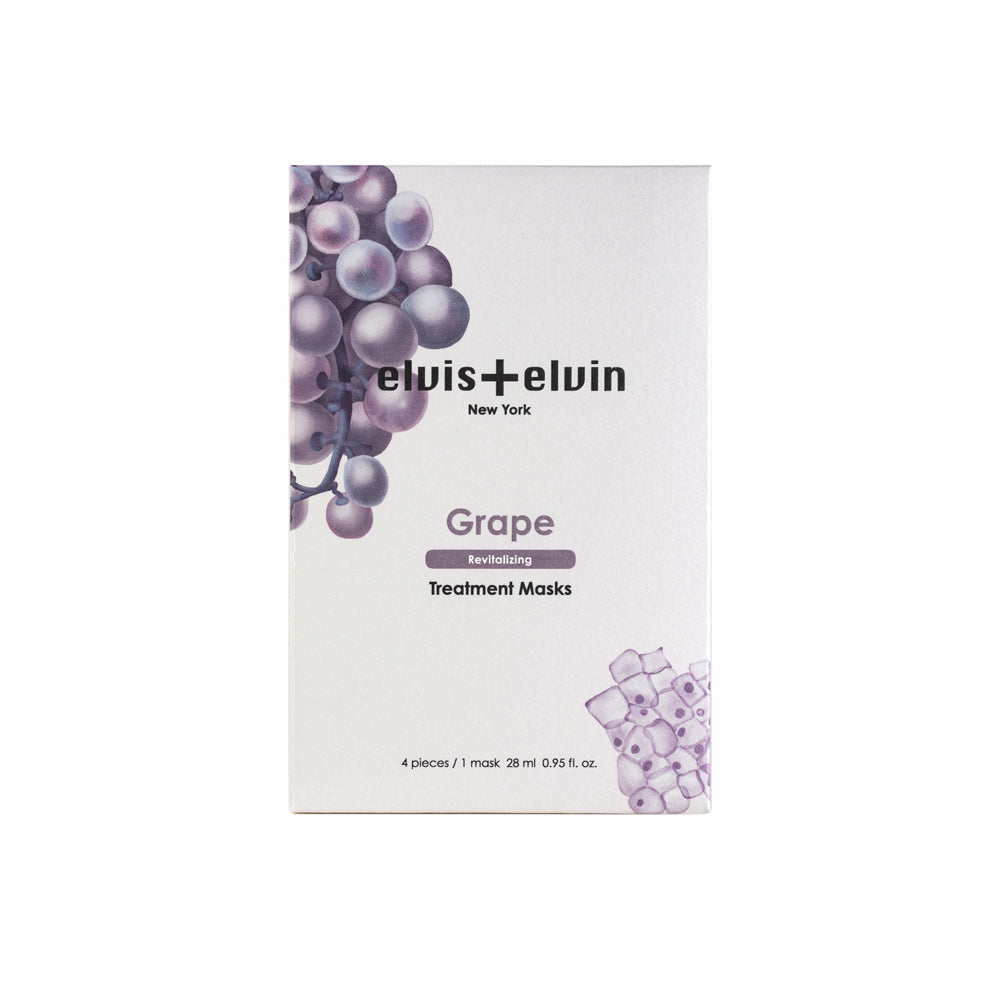 Grape Revitalizing Treatment Mask 4 x 28ml by elvis+elvin