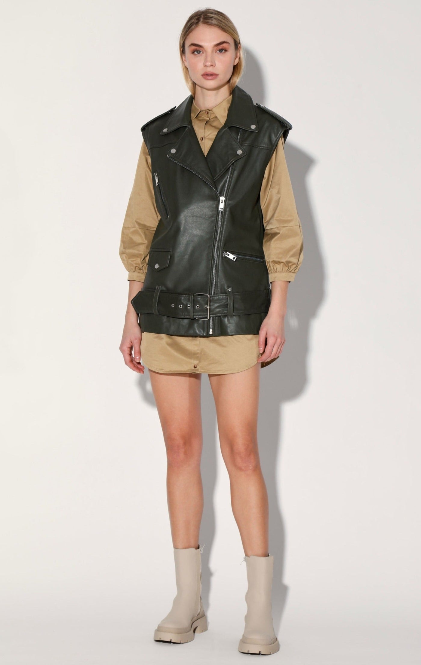 Edie Vest, Basil - Leather by Walter Baker