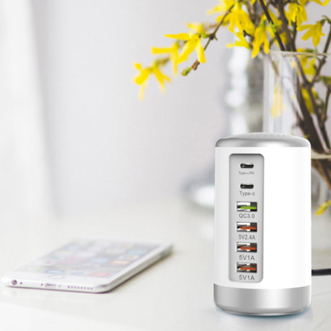 Tower USB With 6 High Speed Charging Ports by VistaShops