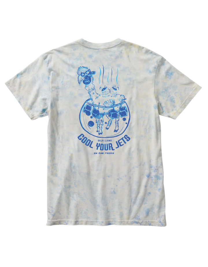 COOL YOUR JETS - PRIMO GRAPHIC TIE DYE TEE by Bajallama