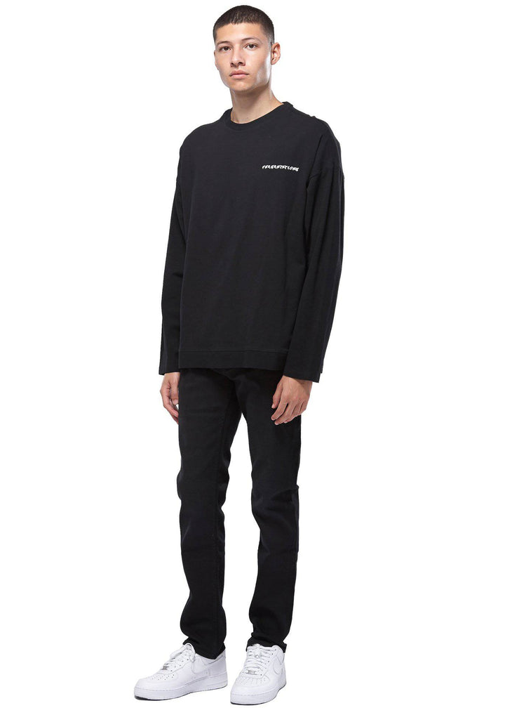 Konus Men's Long Sleeve Tee in Black by Shop at Konus