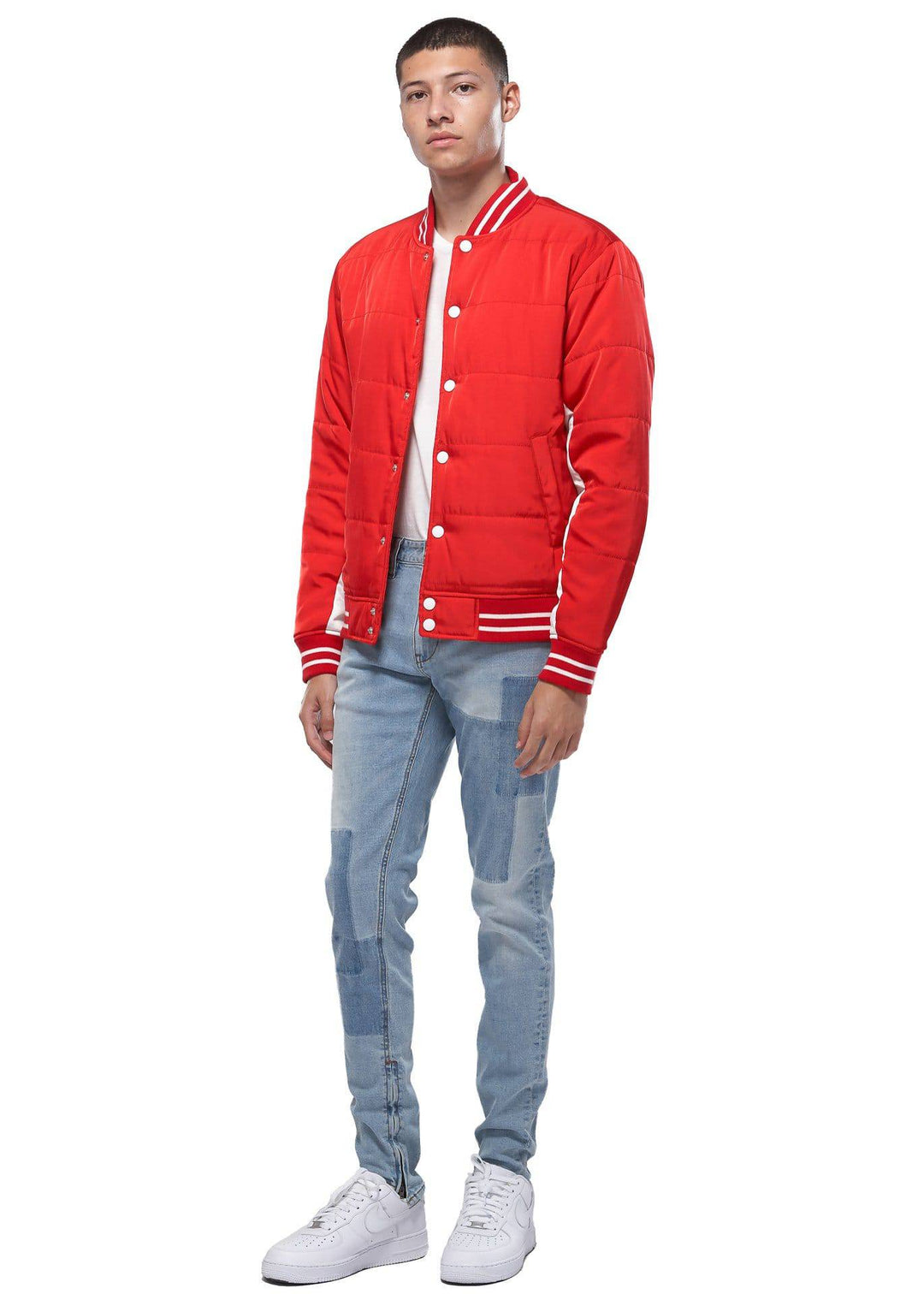 Konus Men's Bomber Jacket in Red by Shop at Konus