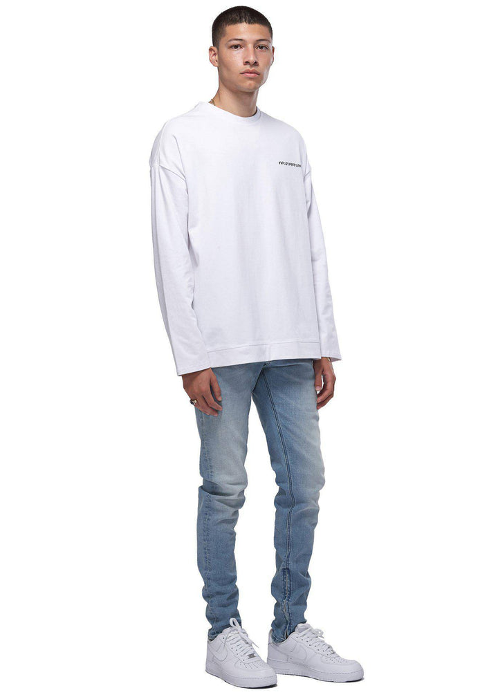 Konus Men's Long Sleeve Tee in White by Shop at Konus