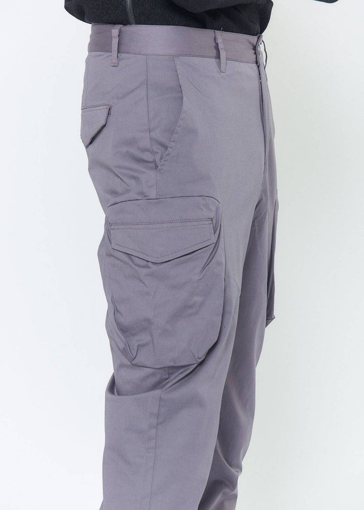 Konus Men's Cargo Pocket Jogger With Side Stripe in Purple by Shop at Konus