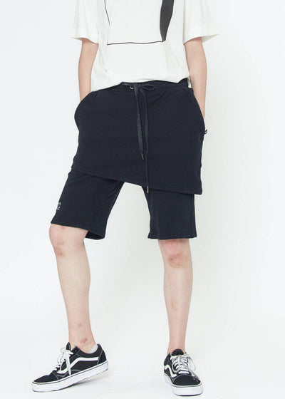 Konus Men's Skirted Shorts in Black by Shop at Konus