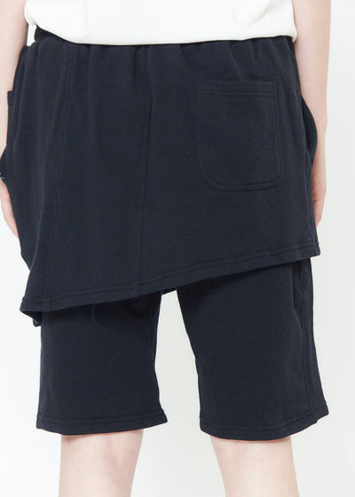 Konus Men's Skirted Shorts in Black by Shop at Konus