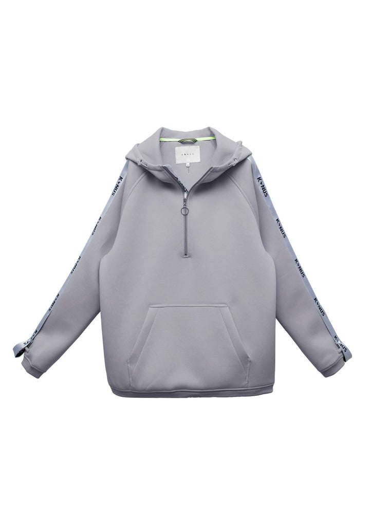 Konus Men's Half Zip Scuba Hoodie In Grey by Shop at Konus