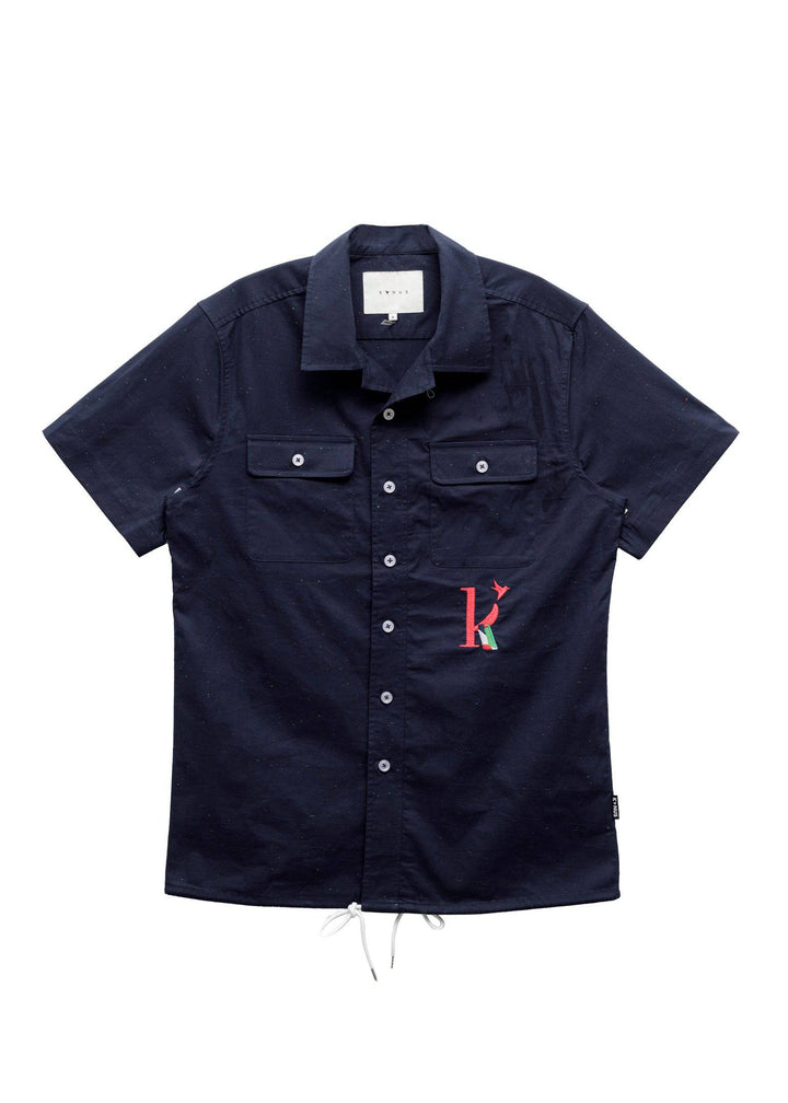 Konus Men's Short Sleeve Tee w/ Seam Detail In Navy by Shop at Konus