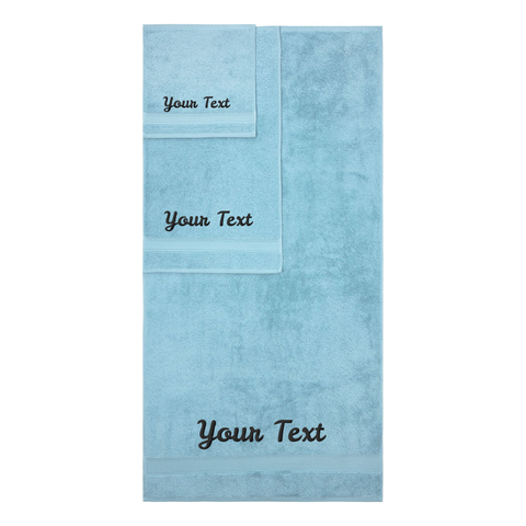 Personalized Towels, Hotel & Spa Quality, Super Soft, Highly Absorbent, 100% Turkish Genuine Cotton Monogrammed Towel by La'Hammam