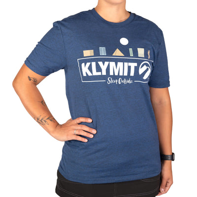 Blue Sleep Outside Unisex T-Shirt (New) by Klymit
