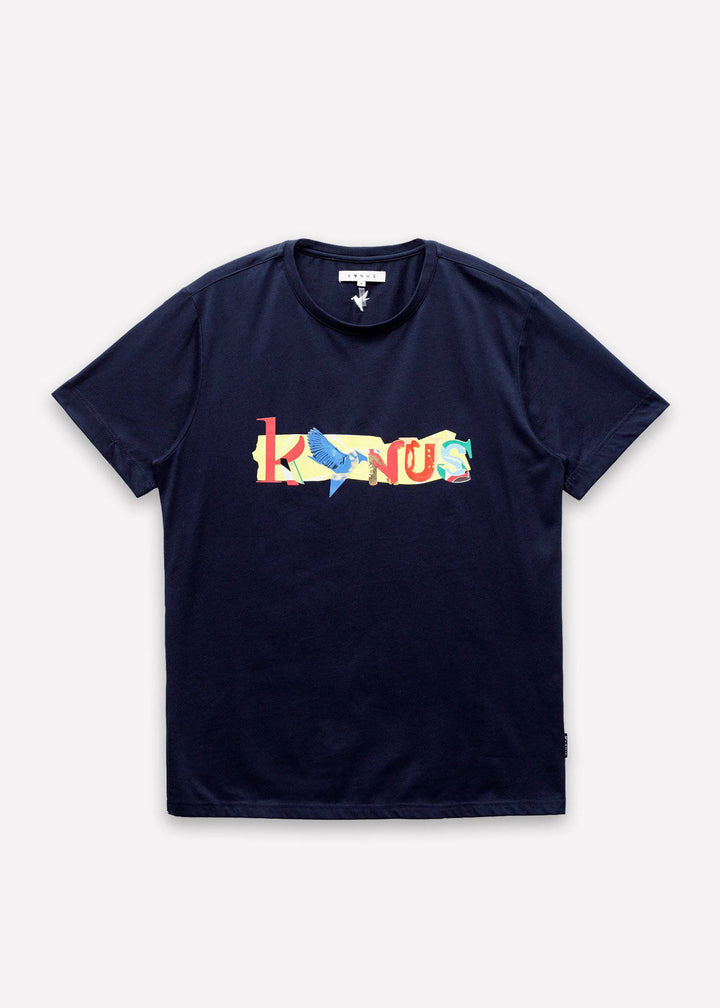 Konus Men's Graphic Tee in Navy by Shop at Konus